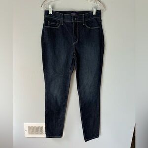 NYDJ Women's Jeans 6 Skinny Fit Stretch Jean Dark Wash Blue